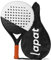 LAPAT Padelschläger mit Abdecktasche – Carbon-Oberfläche mit Eva-Memory-Schaum – Paddel-Tennisschläger leicht (weiß)