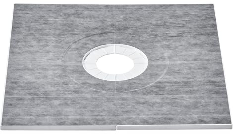 VEVOR Shower Curb Kit, 36x36 Shower Pan Kit with 6.3 Central Drain, Lightweight EPS Shower Installation Kits with 2 Waterproof Cloths, Shower Pan Slope Sticks Fit for Bathroom