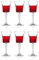 Servizio da 6 Calici per Acqua e Vino - Set di Calici per Degustazioni e Cene, Resistenti, 20x9cm, 30cl in Cristallo