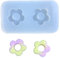 Mini moule en silicone creux en forme de fleur pour remplissage de résine époxy
