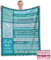 NlsqEU Geschenke für Mama, Mama Decke, Mutter Tochter Geschenk, Mutter Besondere Geschenke von Tochter, Mutter Geschenk Decke, Geschenkdecke für Damen 150x130CM (German)