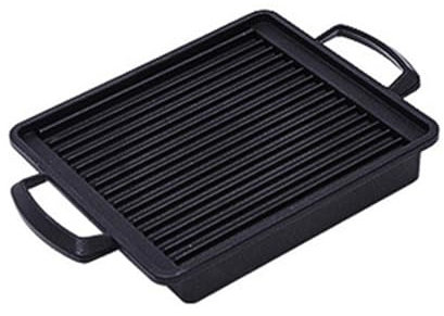 Plancha antiadherente para exteriores, parrilla portátil, sartenes de gas, placa de cocción rectangular