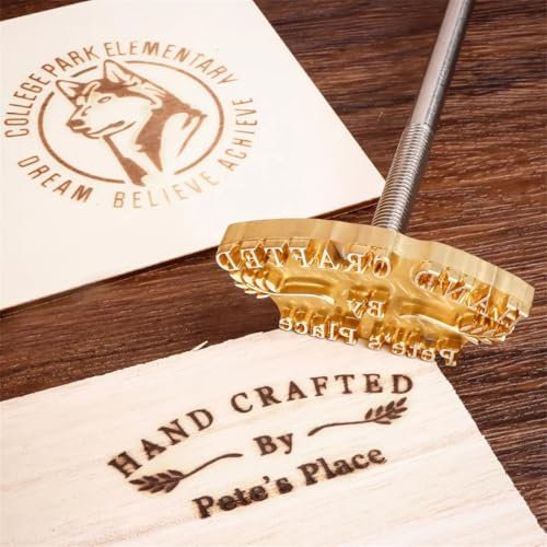 Custom Branding Iron for Wood, Personalized Wood Brass Stamp, Personalized Logo Stamp for Woodworkers Handcraft Food Paper Metal Stamps Soldering Iron