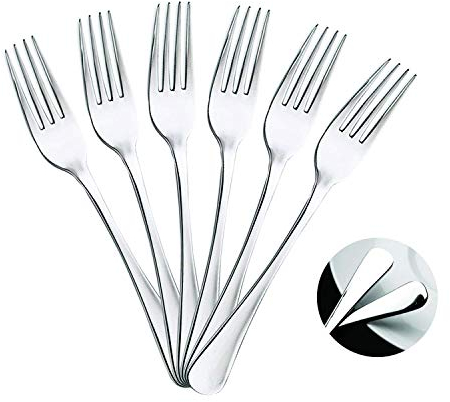 Mr. Spoon - 6 forchette da tavola in Acciaio Inossidabile 20 x 2,65 cm