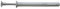 Nageldübel Ø 6 x 80 mm mit Senkkopf, Edelstahl V2A 100 Stk.