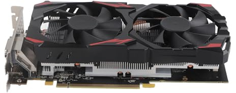 RX580 Graphics Card, RX580 8GB GDDR5 256bit Desktop Graphics Card, 2 Cooling Fans, 2048 Unity Shaders, 1284MHz 7000MHz, With 3 X, DVI