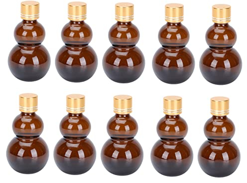 Lot de 10 Flacons de Répartition 20ml et 50ml en Verre Brun