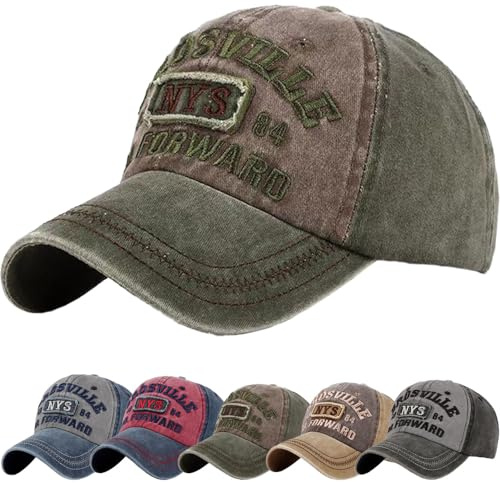 DURINM Cappellino Uomo con Visiera 100% Cotone Baseball cap Compleanno Uomo Regalo Berretto da Baseball Unisex Regolabile Cappello con Visiera Casuale