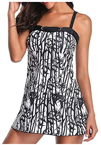 Womens Swim Shorts Size 24 Swimwear Size 14 Up Bra Ladies Shorts Padded Women Swimwear Set Bikini Sets with Boy Swimwears Tankinis Set Plus Beachwear for Women Long Tankini Tops (Multicolor M)