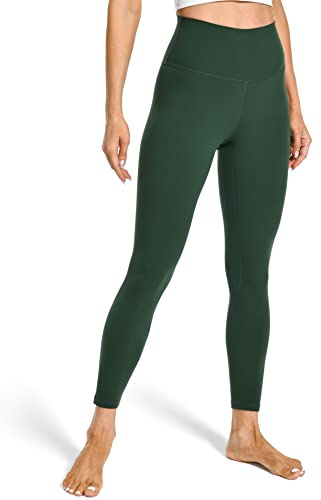 Colofulkoala Leggings Deportivos Mallas Deporte Mujer 7/8 Push Up de Cintura Alta Pantalones para Yoga Gym Running Fitness, Verde Bosque, S, 36 38