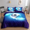 HOSIMA Fußball Bettwäsche 135x200cm für Kinder, Jungen Teenager Sport Bettbezug-Set für Einzelbett, Moderne Bedruckte Bettbezüge mit Reißverschluss und 80x80cm Kissenbezug