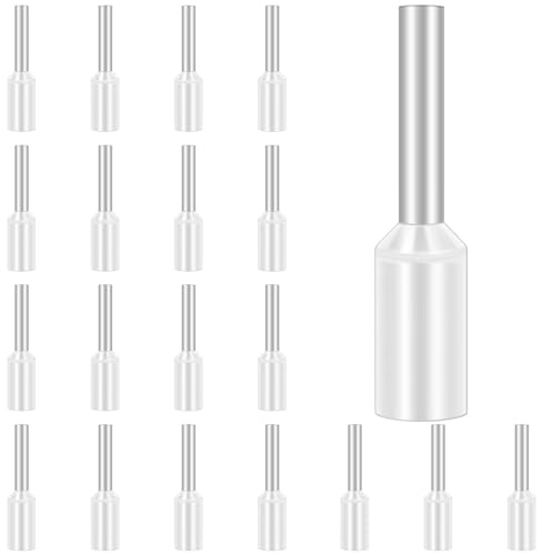 100 stycken trådhylsa Hanibos trådhylsor set kabeländhylsor isolerade för trådanslutning (0,5 mm² x 8 mm)