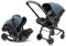 Doona X Baby Car Seat & Travel Stroller Ocean Blue - Convertible 0+ Car Seat and Pram with 3 Recline Positions - Ergonomic Pushchair and Travel System - ISOFIX Base Sold Separately