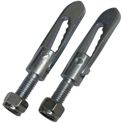 Antiluce Fasteners Drop Lock Pins x2 (8MM - 12MM Anti Luce Catch Latch Trailer Bolt) (12MM x 35MM Bolt On Pin)