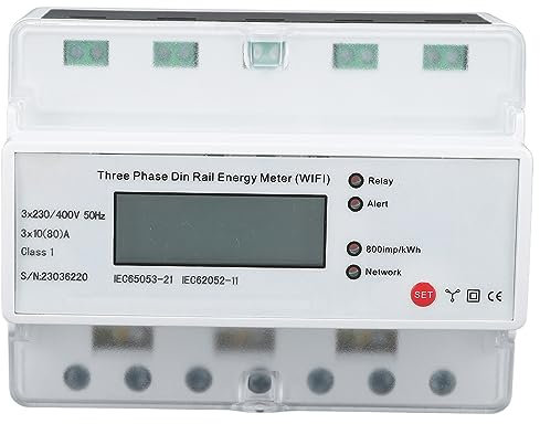 Contatore di elettricità intelligente Contatore di energia multifunzionale trifase a 4 fili 4G di tipo ferroviario per la gestione 'elettricità 'app Tuya