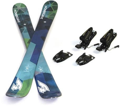 F2 Snowblades Powercarve Blau 99cm Set mit Sicherheitsbindung Fun Ski Kurzski