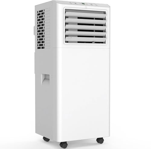 Kresico Mobile Klimaanlage, 9000 BTU 2,6 kW Tragbarer Klimagerät, Klimaanlage 3 Funktionen mit Abluftschlauch, Raumgröße bis 33 m²