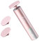 Kredioo Rechargeable Electric Foot File Hard Skin Callus Remover with 2 Durable Nano Glass Grinding Head Grinder for Dry Dead Hard Skin Feet Callus Cracked Heels for feet Care, 1 Brush, Pink