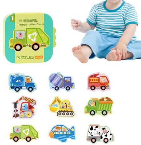 para Niños - Juguetes Educativos con Dibujos Animados | Juegos De Encastro para Infancia | para Niños de 3-5 Años Niños y Niñas Regalos Navidad Viaje Escuela Infantil