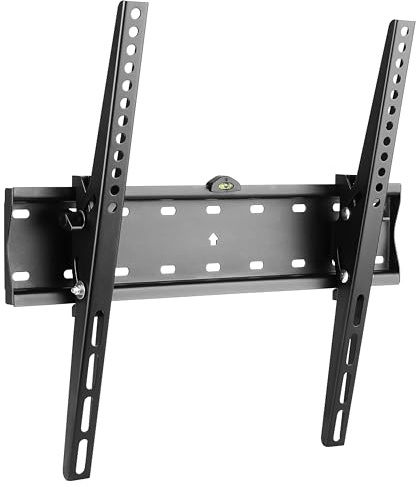 RICOO Soporte TV Pared Inclinable Fijo Plano Televisión 32-65 (81-165cm) N2144 Slim Universal Televisor LED/LCD/Curvo VESA 200x200-400x400