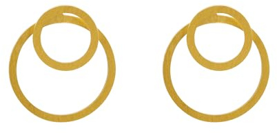 Heideman Ohrringe Damen Ewiger Kreis - aus hochwertigem Edelstahl - silber gold rosegold farbend - runde Ohrstecker für Frauen - 2 in 1 Ohrschmuck - Doppelohrringe vorne und hinten