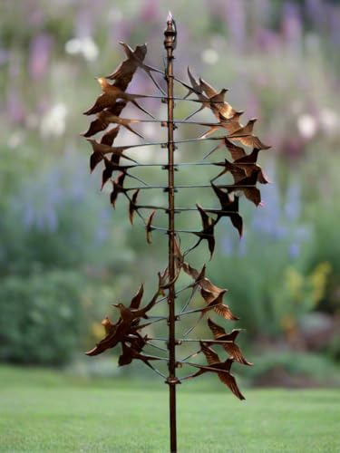 Mayfair Outdoor Wind Sculpture, Large Swallow bird Metal Wind Spinner Garden Decor
