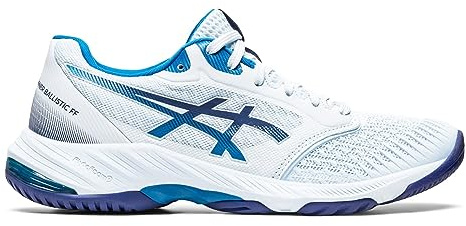 ASICS 1052A069-108 Netburner Ballistic FF 3 Donna, Sky/Indigo Blue EU 44