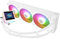 TR Grand Vision 360 ARGB Bianco CPU AIO Cooler, sistema di raffreddamento ad acqua PC 360, schermo LCD IPS con risoluzione 480 x 480 e 3,4 pollici, per AM4/AM5 e Intel LGA1700/1851, pompa alta