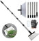 Pelle De Desherbage avec Manche 200cm,Pelle De Nettoyage Multifonctionnelle 32cm,Pelle De Jardin Desherbante,Grattoir De Jardin pour Mauvaises Herbes et Mousse, Outil De Désherbage De Ferme