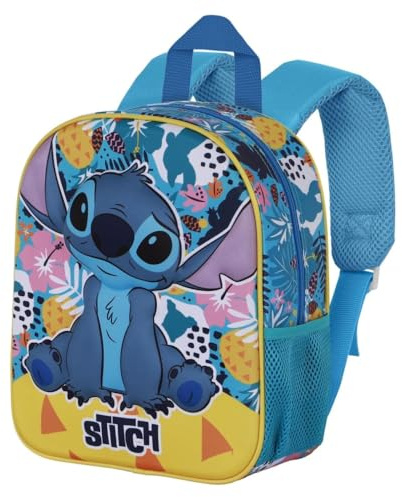 Zaino con immagini in rilievo Stitch Disney borsa per la scuola asilo materna 31 cm zainetto per bambini con figura in 3D