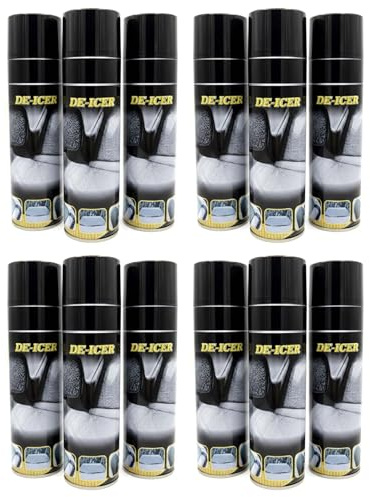 12x Auto Scheibenenteiser Spray 600 ml Scheiben Enteiserspray Sprühenteiser Entfrosterspray Enteiser Spraydose