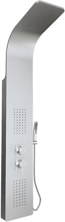 Colonna Doccia 001B Con 3 Funzioni In Acciaio Inox Spazzolato L20xP44xH140