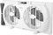 Comfort Zone Ventilador de ventana doble con ajuste silencioso, control de flujo de aire reversible, 9 pulgadas, 3 velocidades, expandible, escape, ventilador doble, flujo de aire de 10 pies/segundo,