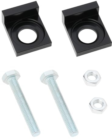 ECSiNG 2 st 15 mm hål dia motorcykel kedja justerare spännare CNC spännare för dirt motorcykel 50cc 70cc 90cc 110cc 125cc svart