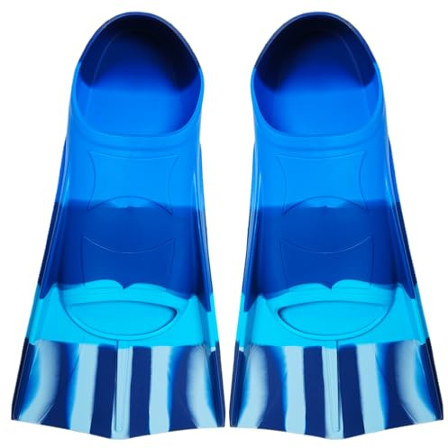 Aletas de natación para niños, aletas cortas para niños, aletas de snorkel 100% silicona, aletas cortas para entrenamiento de natación, entrenamiento en aguas abiertas, snorkel, buceo para
