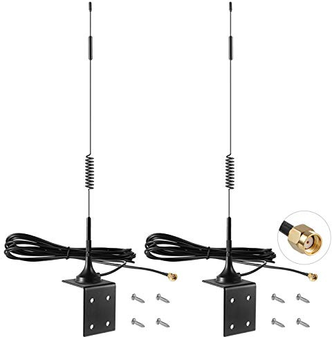 High Gain Long Range 4G LTE Outdoor Cellular 9dBi Magnetic Base Antenna Compatible with Spypoint Link Micro EVO Solar Hunting Wildlife Game Trail Cameras Mobile Security Camera（Pack of 2）, Eifagur
