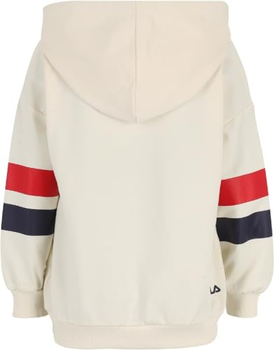 FILA Lingen Oversized Hoody, Sweat-Shirt À Capuche Enfants Unisexes, Antique White,