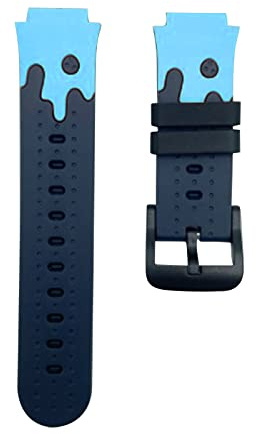 vsilay Bracelet de rechange en silicone pour montre, résistant à la sueur, universel pour montre de téléphone pour enfant de 16 mm/20 mm de large, 16mm