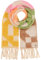 FRAAS Damen-Schal mit langen Fransen - 40 x 225 cm Größe - Warmer XXL-Schal mit Muster-Mix - Perfekt für den Winter Apricot