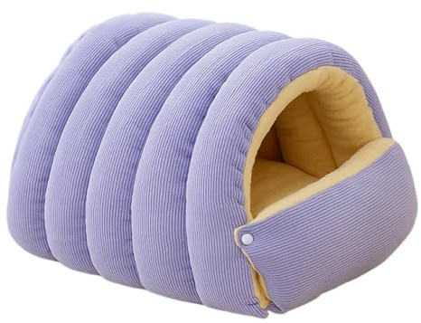 Cama para perros y perros, cojín suave y cálido, plegable, antideslizante, cama cálida para mascotas, para perros, gatos, cueva de descanso para mascotas pequeñas, medianas y grandes, para interiores