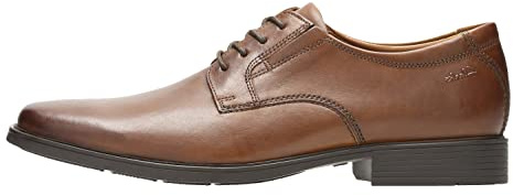 Clarks Tilden Walk, Zapatos Hombre, Dark Tan L, 7 W