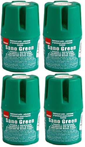 Sano Green Water Toilet Bowl Cleaner Long Lasting Air Freshener WC Tablet Pack of 4