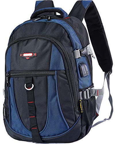 POWER KING Hiking Backpack 30L, Lightweight Casual Backpack for Men Women, Outdoor Travel Daypack for Camping Mountaineering Walking Cycling Climbing Sport, BlueI