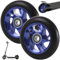 DAJASD Stunt Scooter Rollen, 2 Stück 100mm Aluminium Scooter Ersatzräder Rader, Scooter Räder mit ABEC-9 Lager, Härtegrad 88A, Scooter Rollen Wheels kompatibel für meisten Stuntscooter & Kickscooter