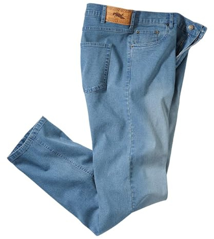 ATLAS FOR MEN - Jean Homme Regular - Jeans Homme Stretch - Coupe Droite - Pantalon Homme - Disponible en Grandes Tailles