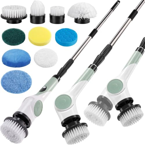 Brosse Nettoyage Electrique Rotative avec 10 Têtes 3 Vitesses Étanche IPX7
