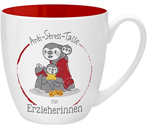 GRUSS & CO Anti-Stress-Tasse Motiv Erzieherinnen | Tasse mit Spruch, 45 cl, New Bone China | Geschenk Danke | 45489
