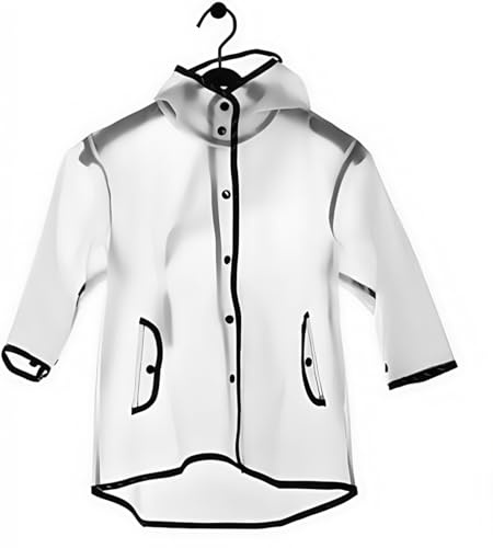 JenKin Kids Raincoat EVA Rain Poncho,Portable Hooded Poncho Jacket Rain Coat for Boys Girls Children (S, Age for 1-2)
