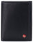 alpine swiss Men's Leon RFID Trifold Pocket Wallet – Genuine Leather Wallet for Men, Slim Design with ID Window & Multiple Card Slots, Classic RFID Safe Pocket Wallet in gift box Black