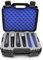 Casematix Wireless Microphone System Hard Case Fits 12 Sennheiser, Shure Mic, Nady, AKG, VocoPro and More Handheld Transmitter Mics, CASE ONLY